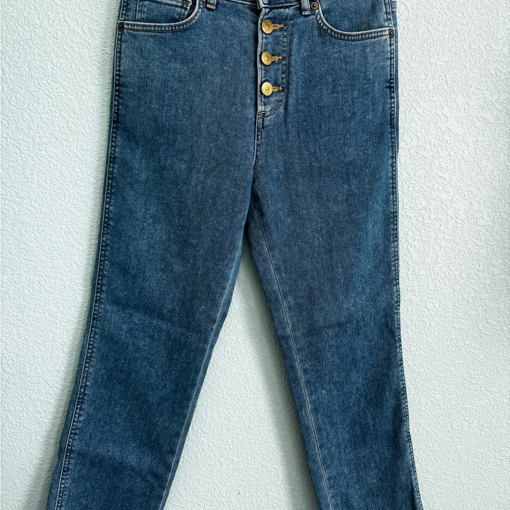 ✨ Spick & Span / Something – S. Jane High‑Waist Crop Jeans – Size M ✨